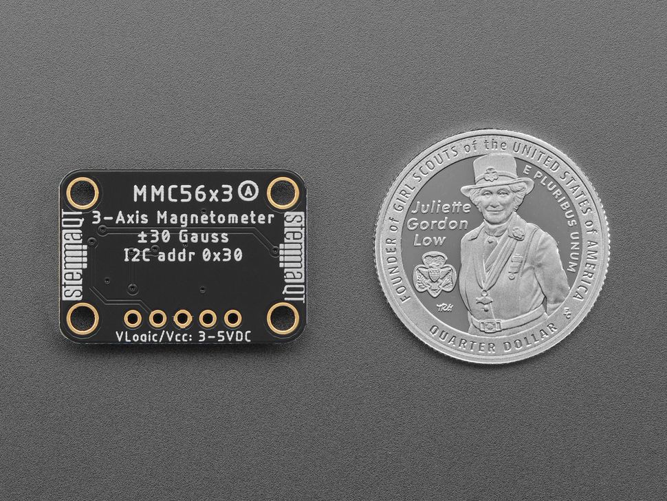 Image for Adafruit MMC5603 Triple-Axis Magnetometer Sensor - STEMMA QT/Qwiic