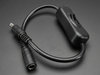 2.1mm DC Barrel Jack Cable with In-line Power Switch