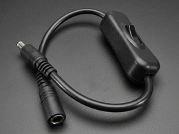 2.1mm DC Barrel Jack Cable with In-line Power Switch