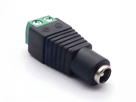 2.5mm DC Power Male Plug / Female Jack Adapter to Terminal Block