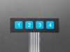 1x4 Membrane Matrix Keypad - 4 Keys