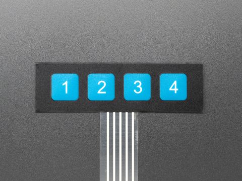 1x4 Membrane Matrix Keypad - 4 Keys