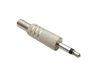NIckel Plated 3.5mm 2-Pole (TS) Mono Audio Plug