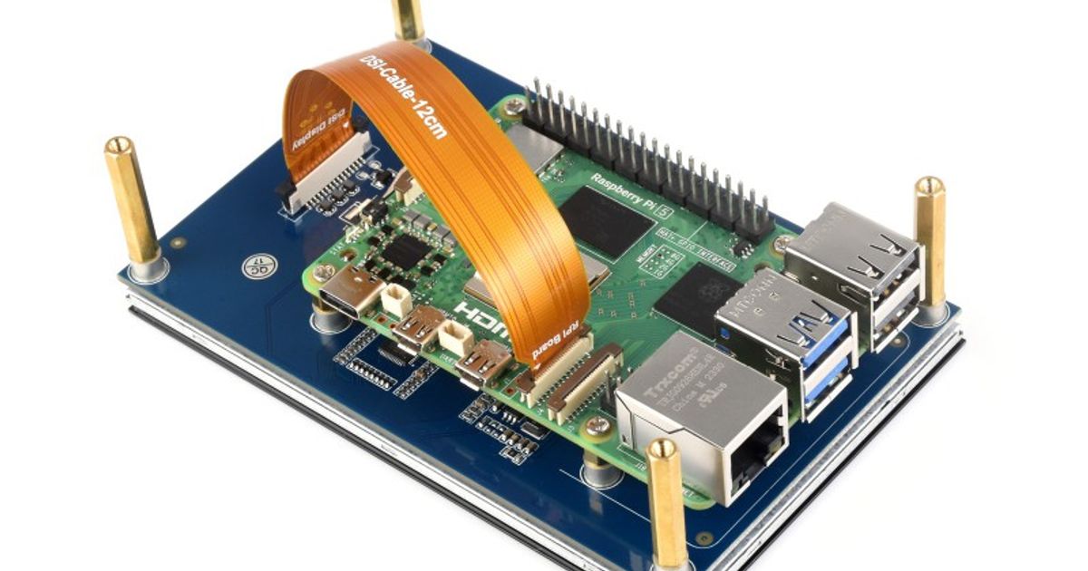 Waveshare 5inch Capacitive Touch 800x480 DSI Display for Raspberry Pi 4 ...