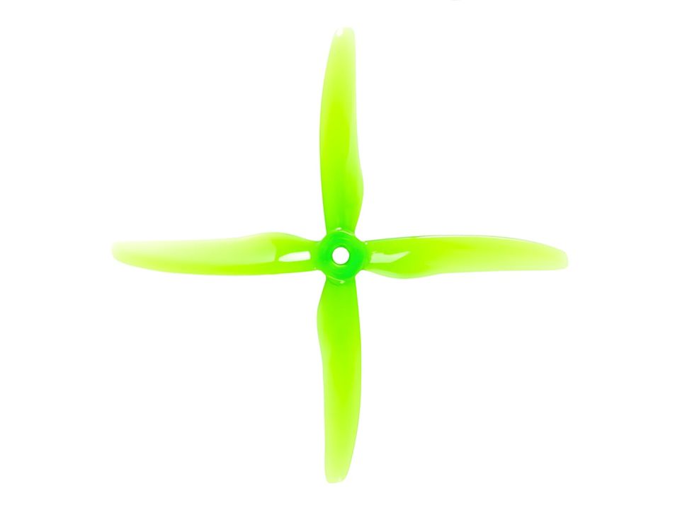 Gemfan Hurricane 51455-4 5-Inch Quad-Blade Prop - Color Green