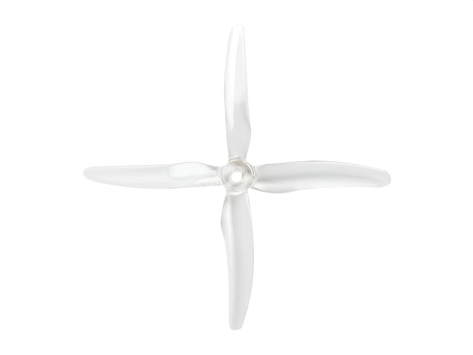 Gemfan Hurricane 51455-4 5-Inch Quad-Blade Prop - Color Clear