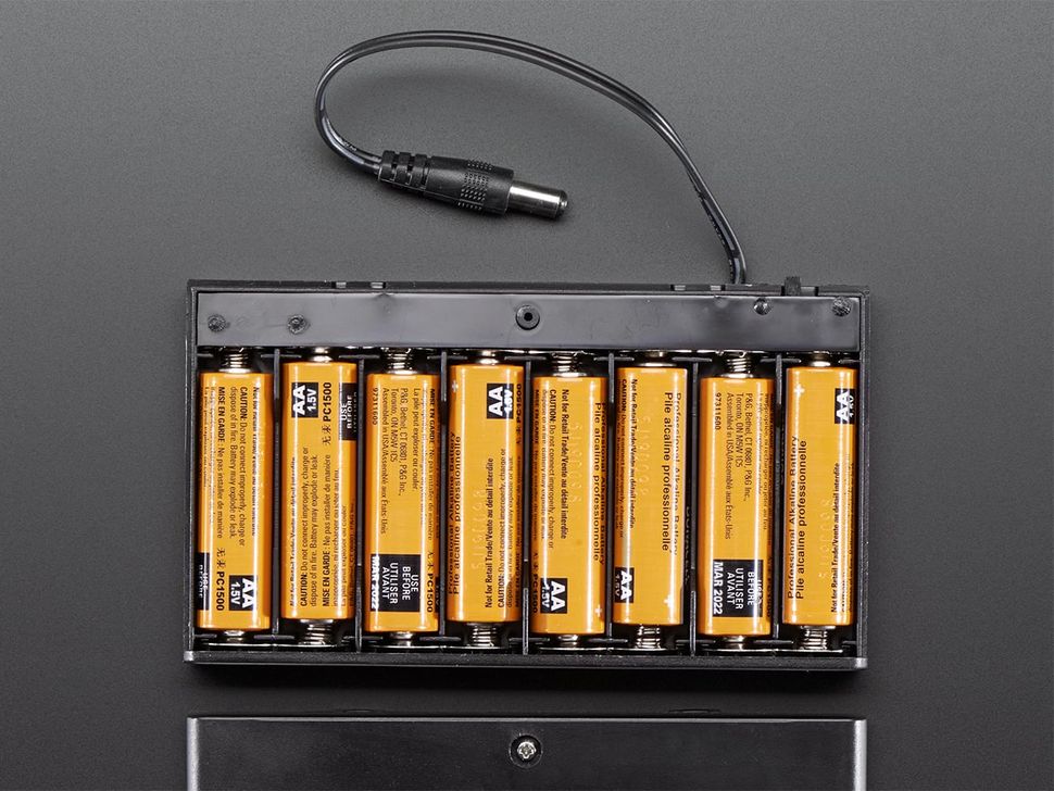 8 x AA Battery Holder Box with Switch - Open Box