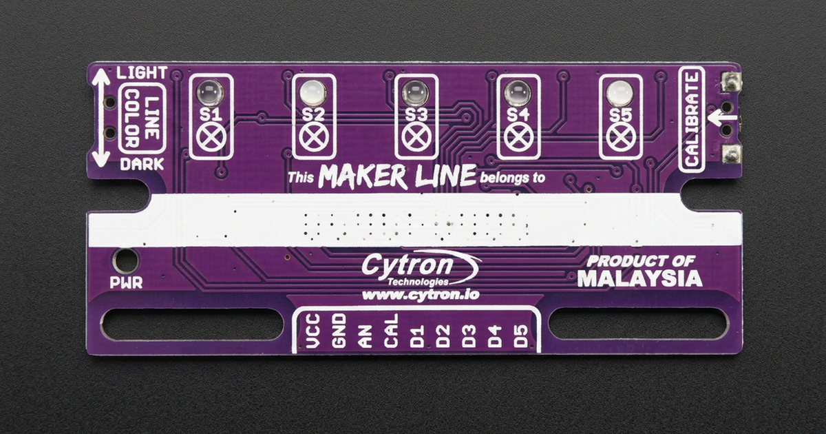 Cytron Maker Line Following Sensor Module for Beginner Robots ...