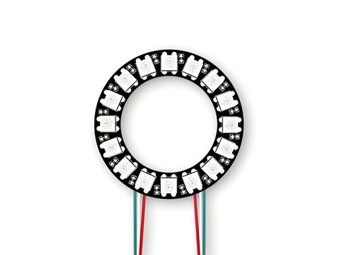WS2812B 5050 RGB LED Ring with Wires and Connectors