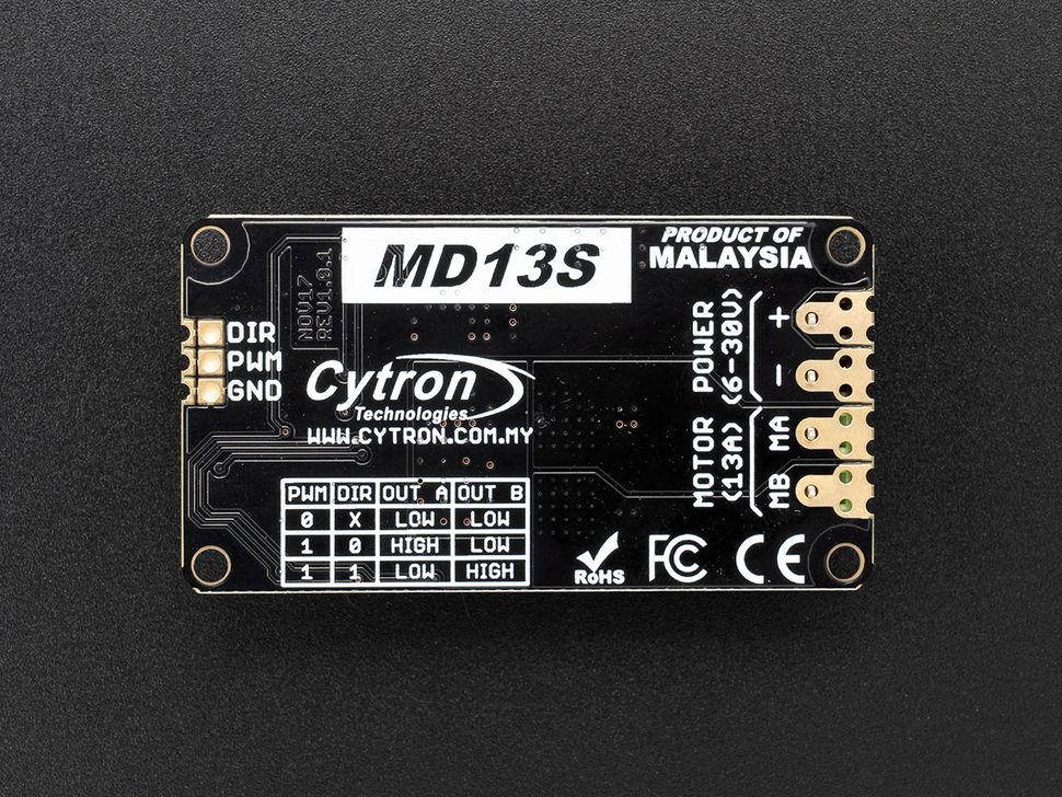 Cytron MD13S Motor Driver Bottom