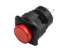Red 16mm Square Panel Mount Latching Pushbutton with LED