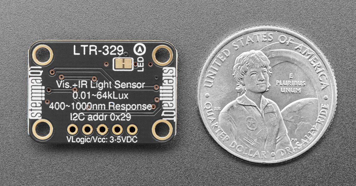 Produktbild von Adafruit LTR-329 Lichtsensor – I2C, 16 Bit, 0–65k Lux, Mit STEMMA QT/Qwiic, Für DIY-Projekte