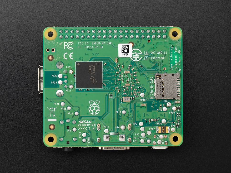 Raspberry Pi 3 Model A Plus Back