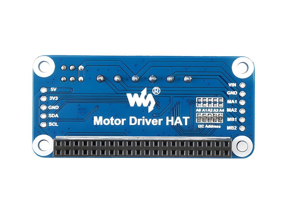 Motor Driver HAT for Raspberry Pi Bottom