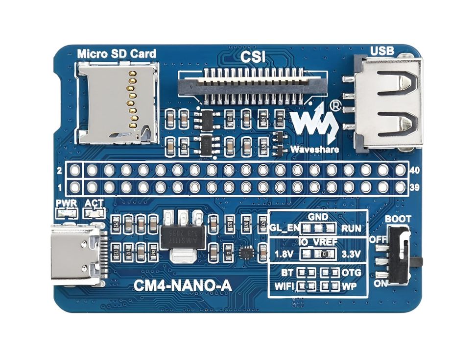 Nano Base Board A for CM4 Top