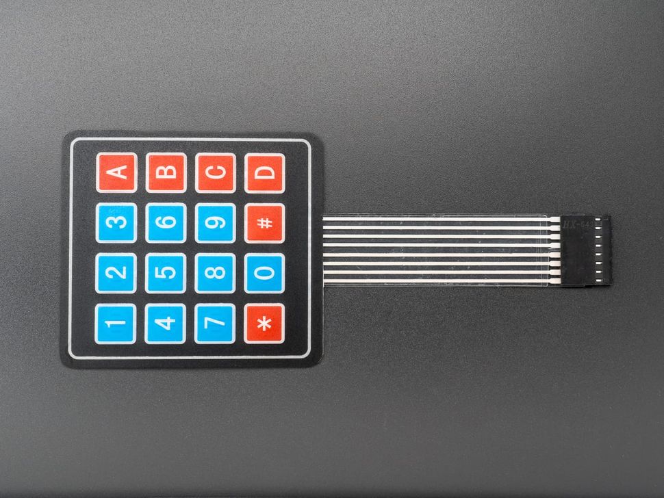 4x4 Membrane Matrix Keypad Full Image
