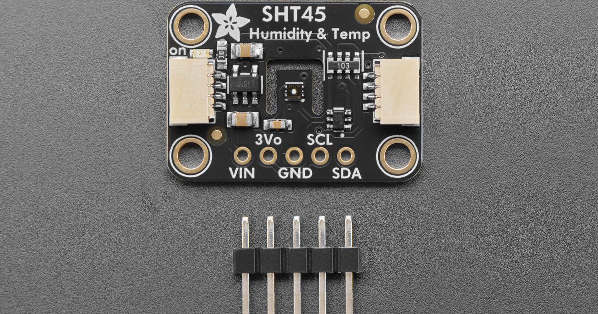 Adafruit SHT45 Sensirion Precision Temp Humidity Sensor PTFE - STEMMA ...