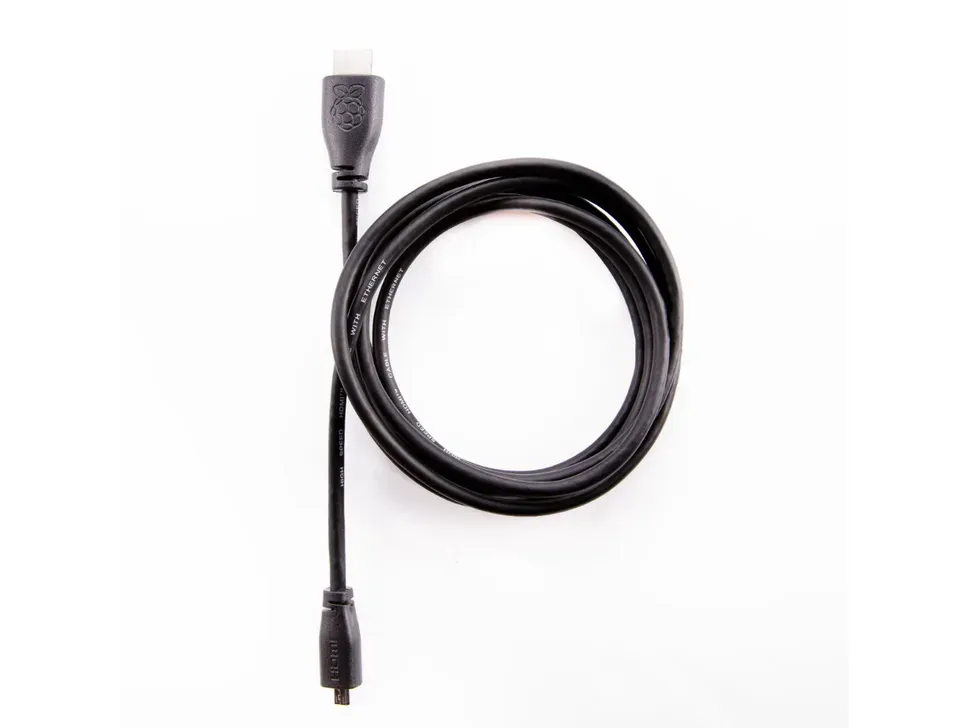 Raspberry Pi Micro HDMI to HDMI Cable Black