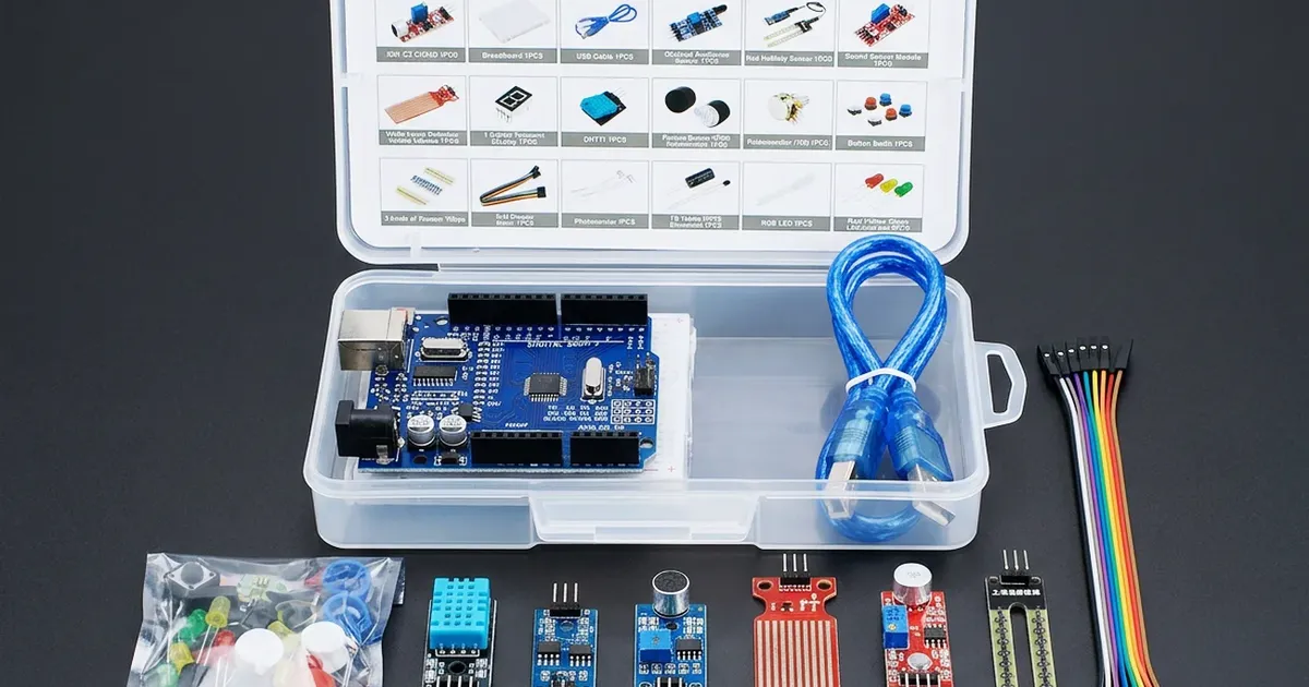 UNO R3 Basic Starter Kit with Sensors & Breadboard | Thingbits Electronics