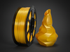 Premium PLA+ Silk Bright Gold Filament for 3D Printers