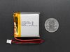 Lithium Ion Polymer Battery 3.7V 1250mAh Size