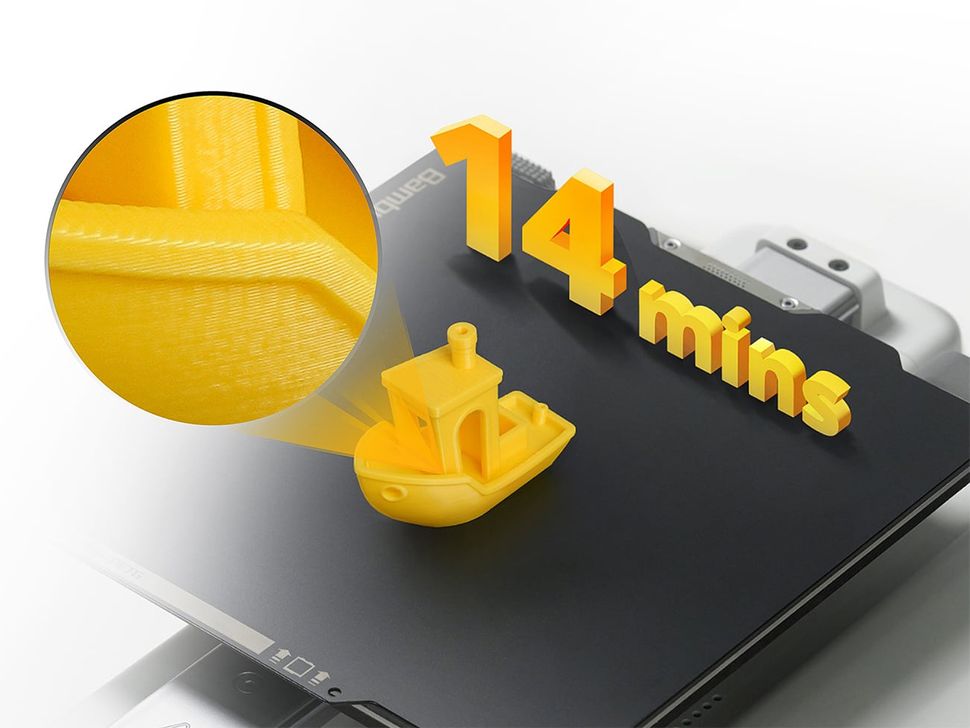Bambu Lab A1 mini 3D Printer - 14mins Benchy