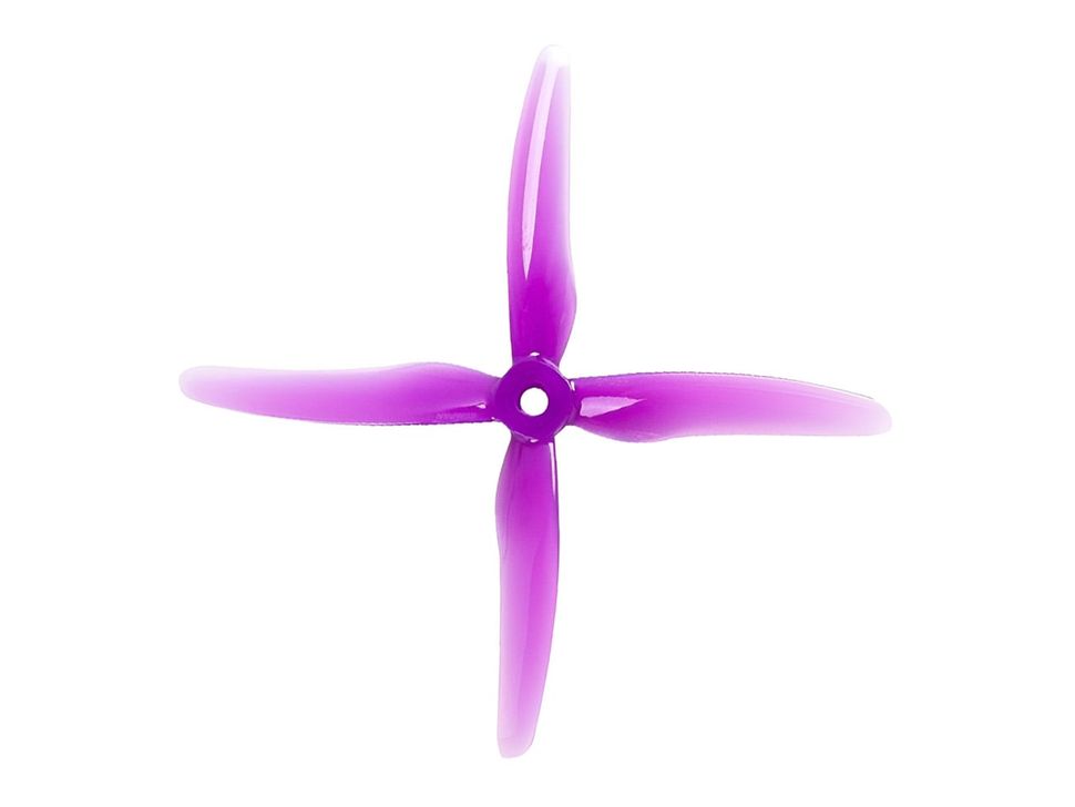 Gemfan Hurricane 51455-4 5-Inch Quad-Blade Prop - Color Purple