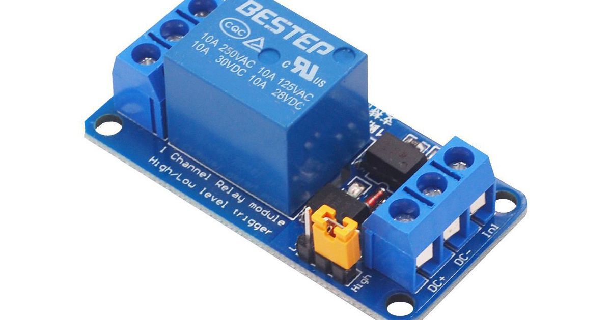 1 Channel 10A Relay Module | Thingbits Electronics