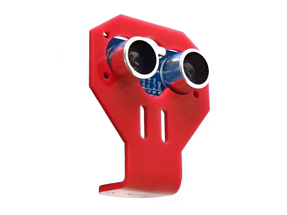 HC-SR04 Sensor Fixed Mounting Bracket Red Side