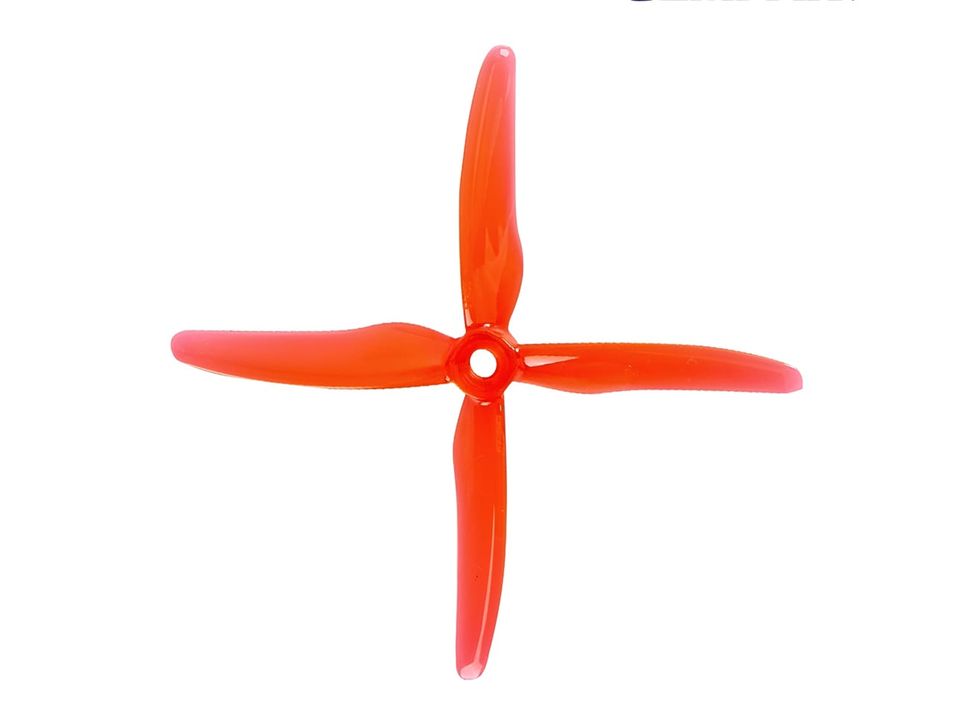 Gemfan Hurricane 51455-4 5-Inch Quad-Blade Prop Color Red