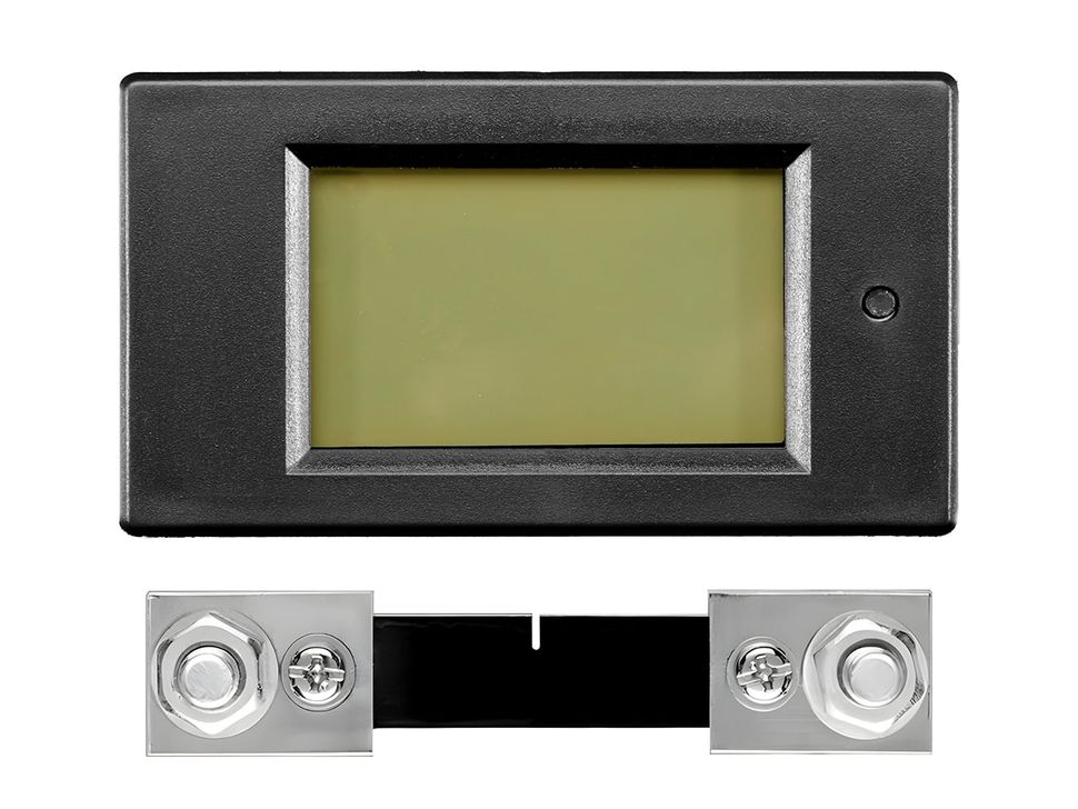 Peacefair 100A DC Digital Panel Mount Volt, Current and Power Meter Display