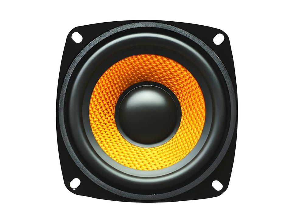 15W 4Ω 4-Inch Full Range Audio Speaker with Rubber & Knit Cone