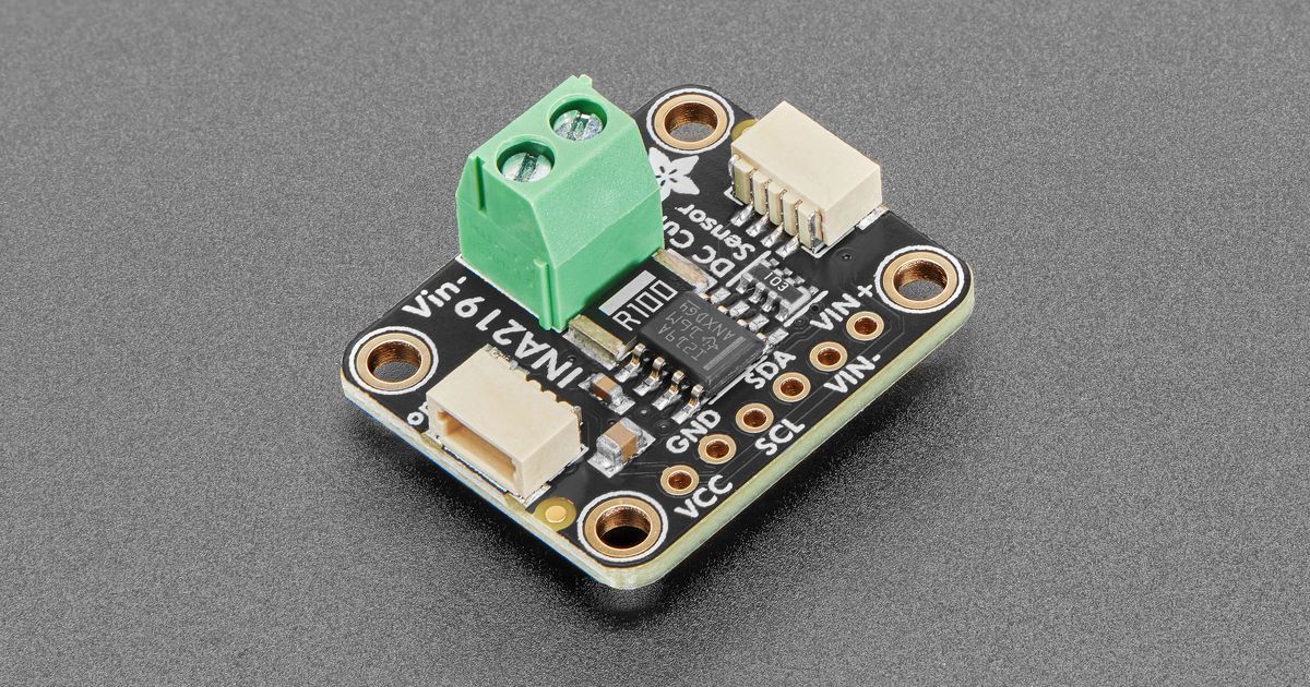 Adafruit INA219 High-Side 26V ±3.2A DC Current Sensor Breakout - STEMMA ...