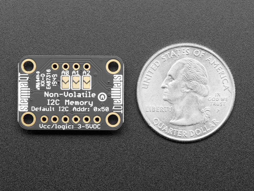 Image for Adafruit 24LC32 I2C EEPROM Breakout - 32Kbit 4KB - STEMMA QT