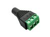 3.5mm 3-Pole Stereo Audio Plug Terminal Block Side