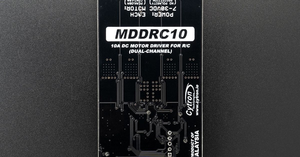 Cytron MDDRC10 7-30V 10A Dual Channel DC Motor Driver for RC ...