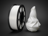 Premium PLA+ Silk White Filament for 3D Printers