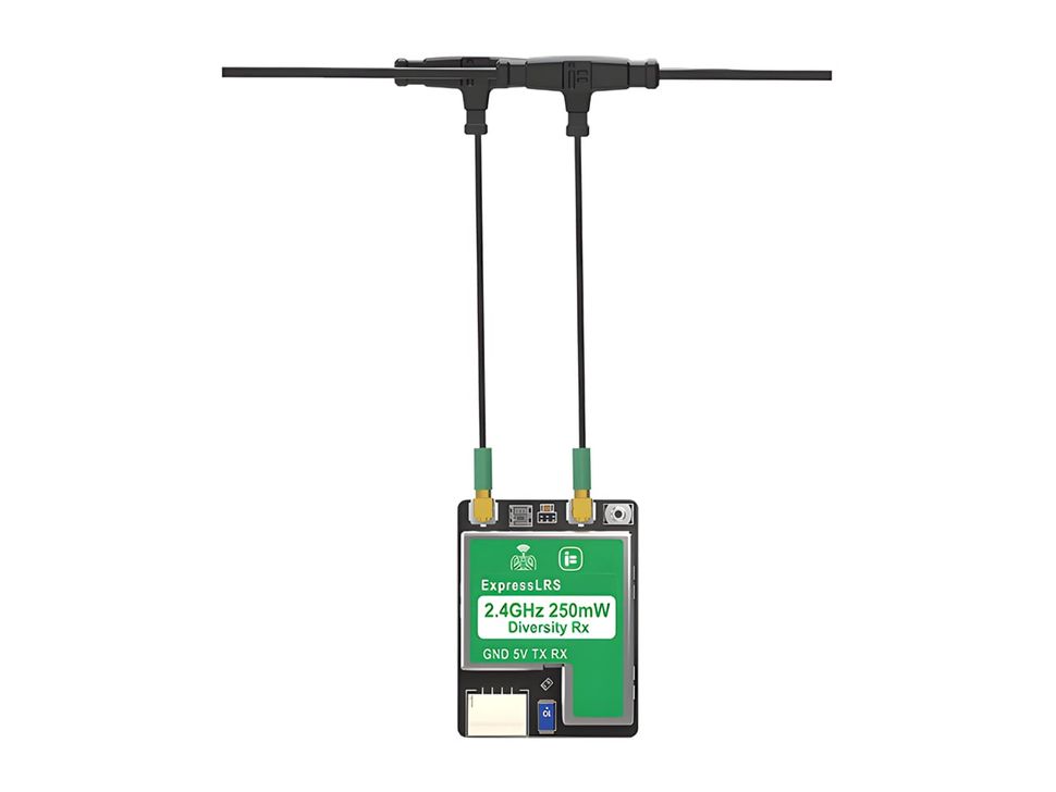ExpressLRS ELRS True Diversity 2.4GHz Receiver with 2x 40mm Antennas