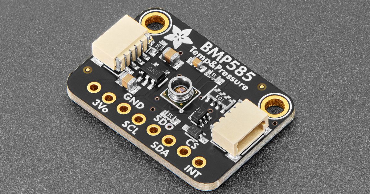 Adafruit BMP585 Ported I2C/SPI Temp Pressure Sensor - STEMMA QT ...