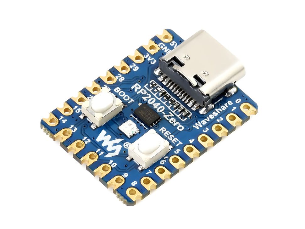 Waveshare RP2040-Zero MCU Board Side Angled