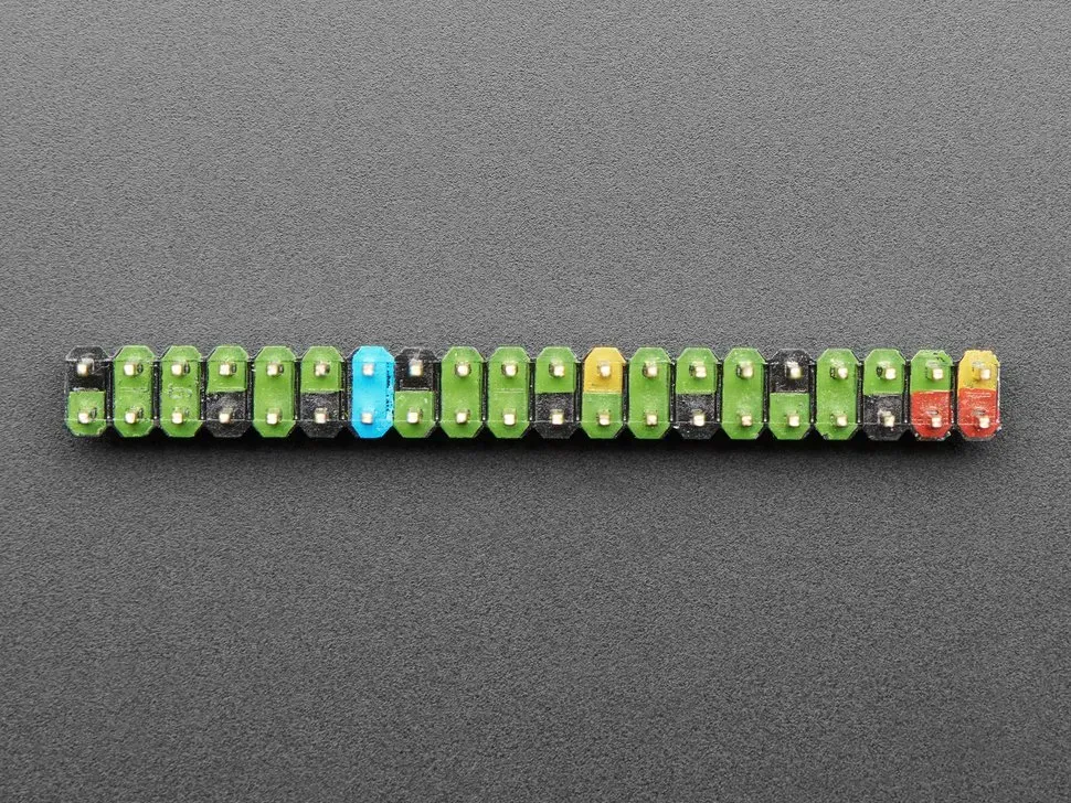 Color Coded Header for Raspberry Pi Zero