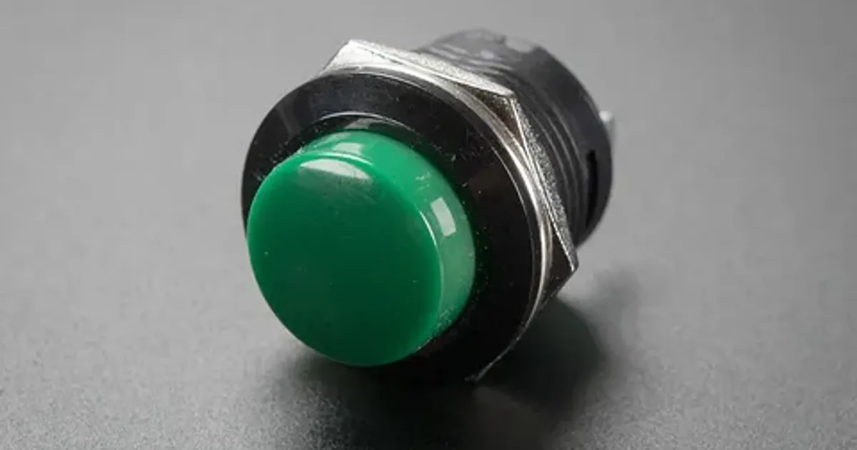 16mm Panel Mount Momentary Push Button - Normally Open | Thingbits ...