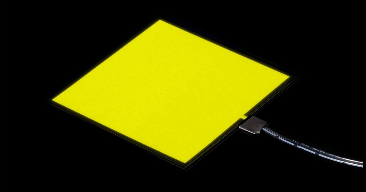 Electroluminescent EL Panel with 2xAA Pocket Inverter Box | Thingbits ...