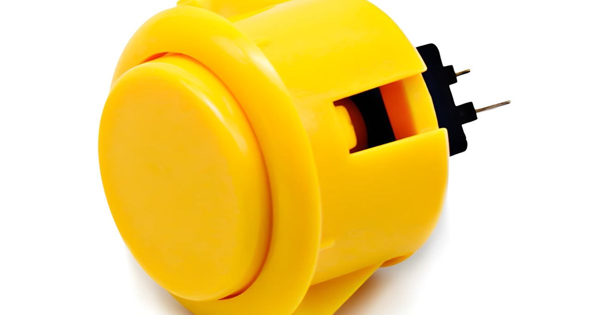 30mm Round Arcade Push Button | Thingbits Electronics
