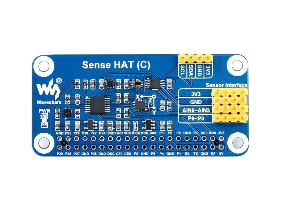 Sense HAT (C) for Raspberry Pi Top View