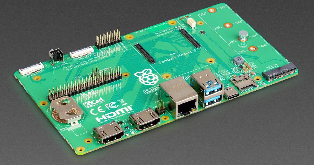 Raspberry Pi Compute Module 5 IO Board | Thingbits Electronics