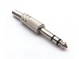 6.35mm 3-Pole (TRS) Stereo Audio Plug