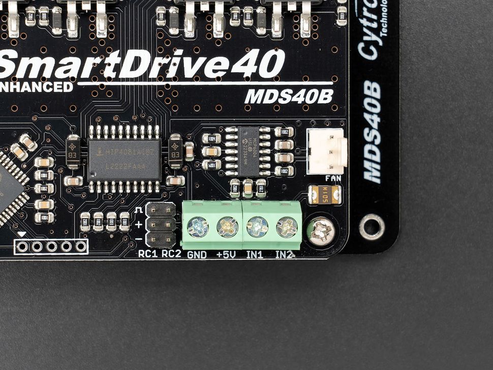 Cytron MDS40B Enhanced SmartDrive40 Motor Driver	Input Terminal
