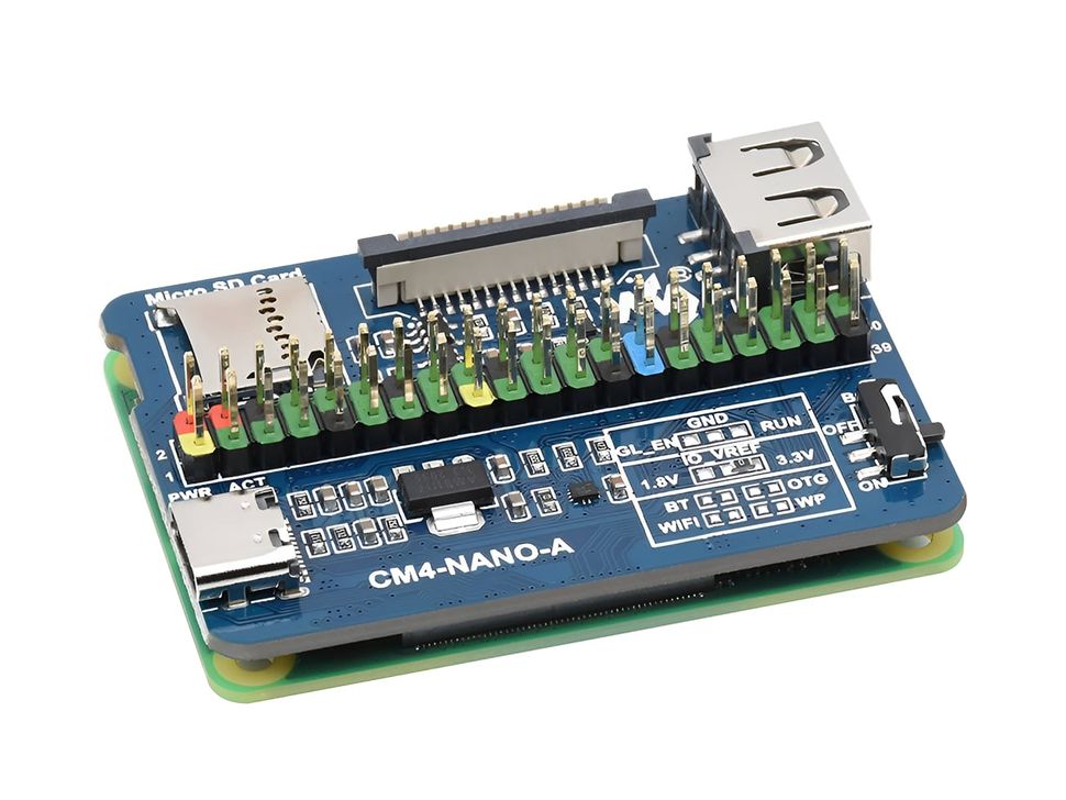 Nano Base Board A for CM4 Mounted