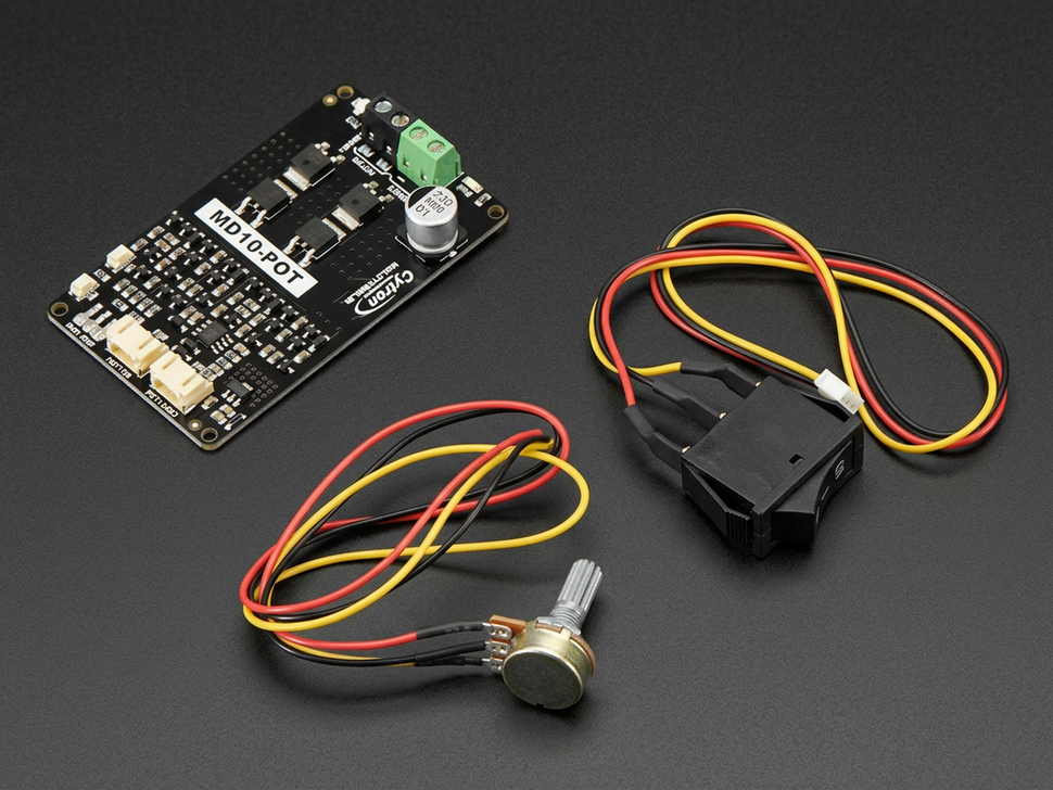 Cytron MD10-POT 7-30V 10A DC Motor Driver with Potentiometer & Switch Control